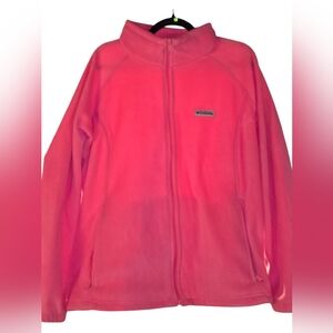Columbia Pink Full-Zip Fleece Jacket plus sizw 3xl EUC
